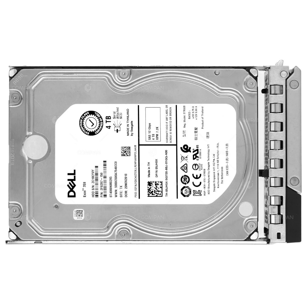 5JH5X G14 DELL HDD 4TB 7.2K SAS 12G 3.5" LFF FOR DELL POWEREDGE G14